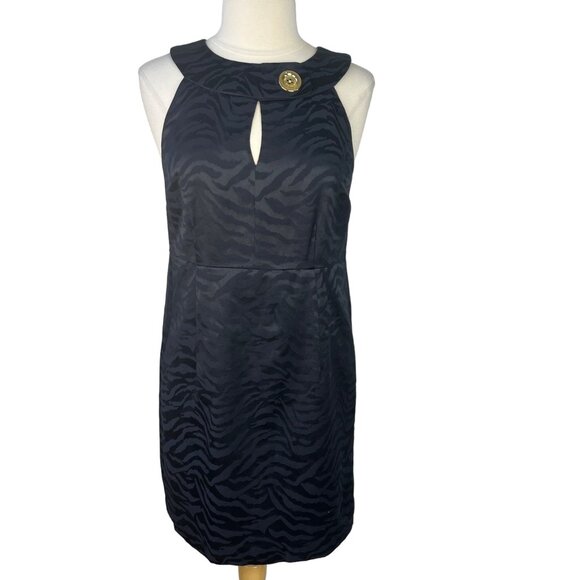 Michael Kors Womens Sheath Dress Black Sleeveless Elegant Size 6 NEW - Picture 1 of 11